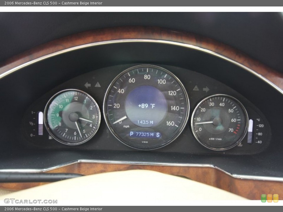 Cashmere Beige Interior Gauges for the 2006 Mercedes-Benz CLS 500 #64068225