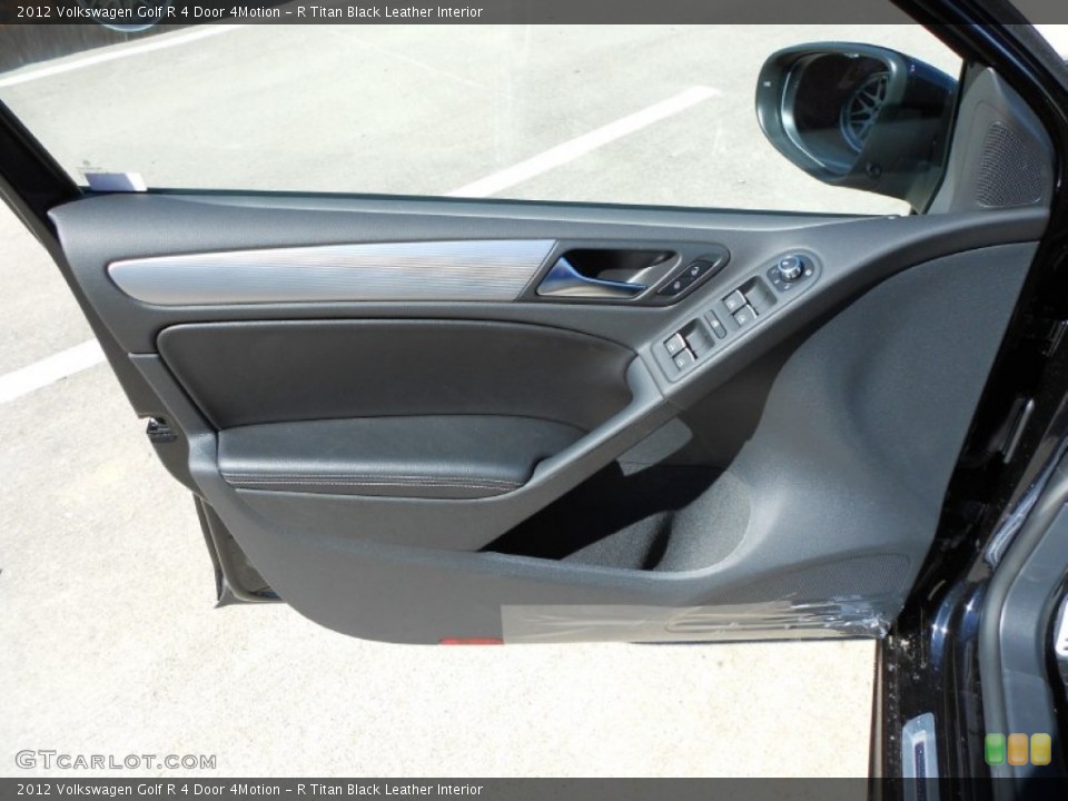 R Titan Black Leather Interior Door Panel for the 2012 Volkswagen Golf R 4 Door 4Motion #64070802