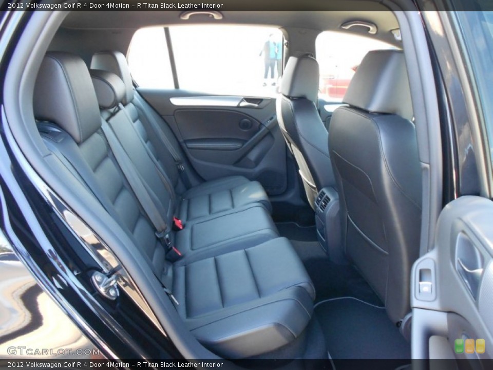 R Titan Black Leather Interior Photo for the 2012 Volkswagen Golf R 4 Door 4Motion #64070834