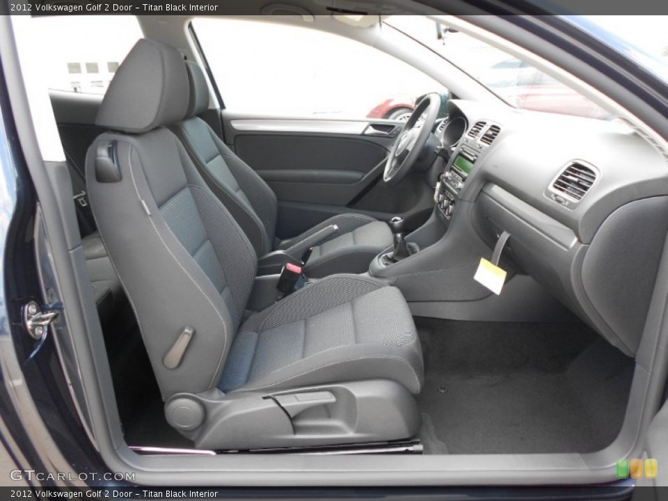Titan Black Interior Photo for the 2012 Volkswagen Golf 2 Door #64071023