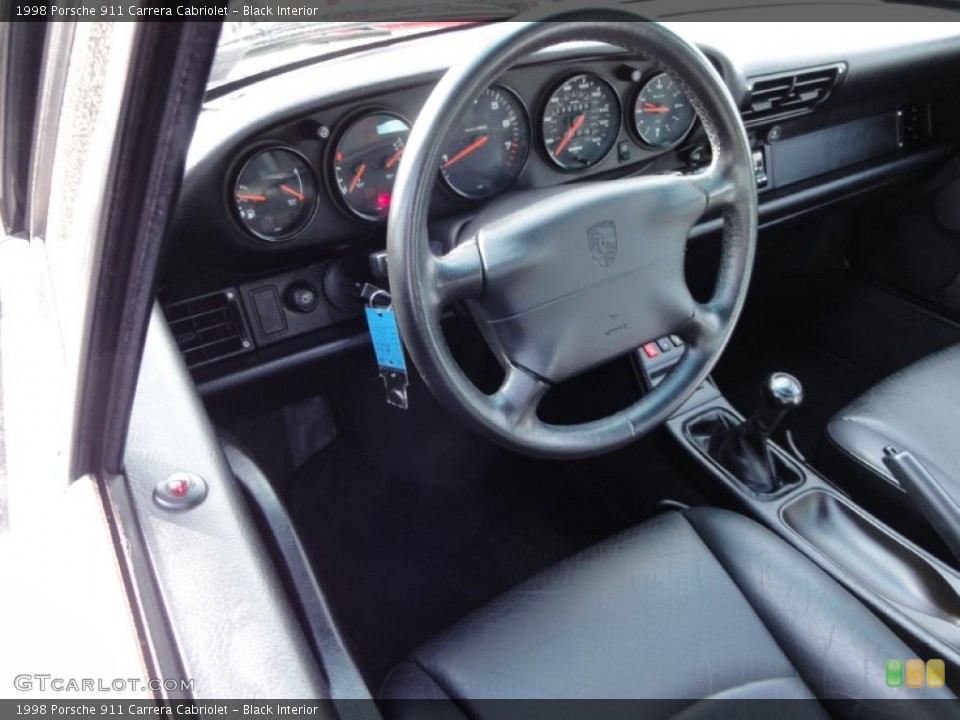 Black Interior Photo for the 1998 Porsche 911 Carrera Cabriolet #64074002