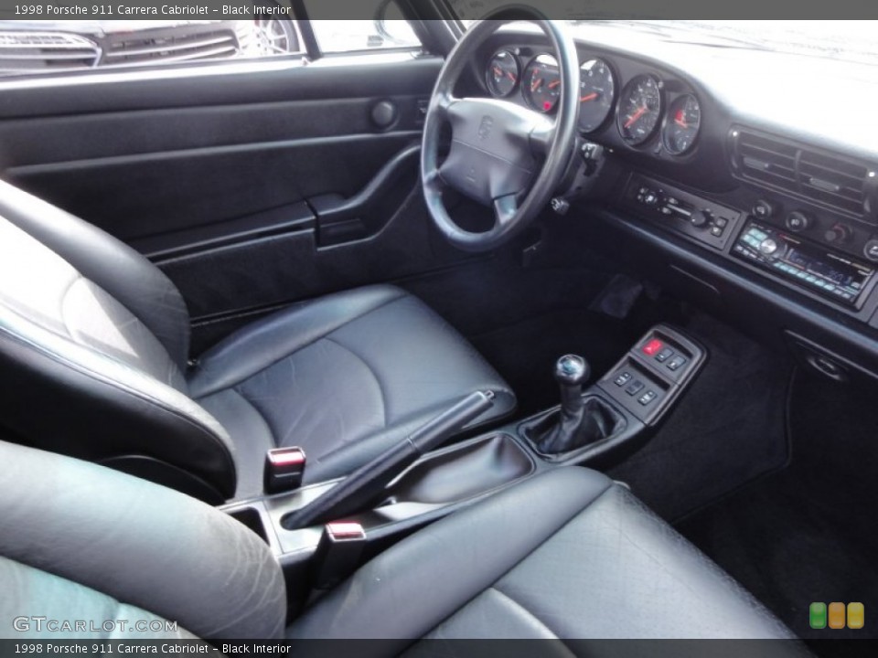 Black Interior Photo for the 1998 Porsche 911 Carrera Cabriolet #64074032