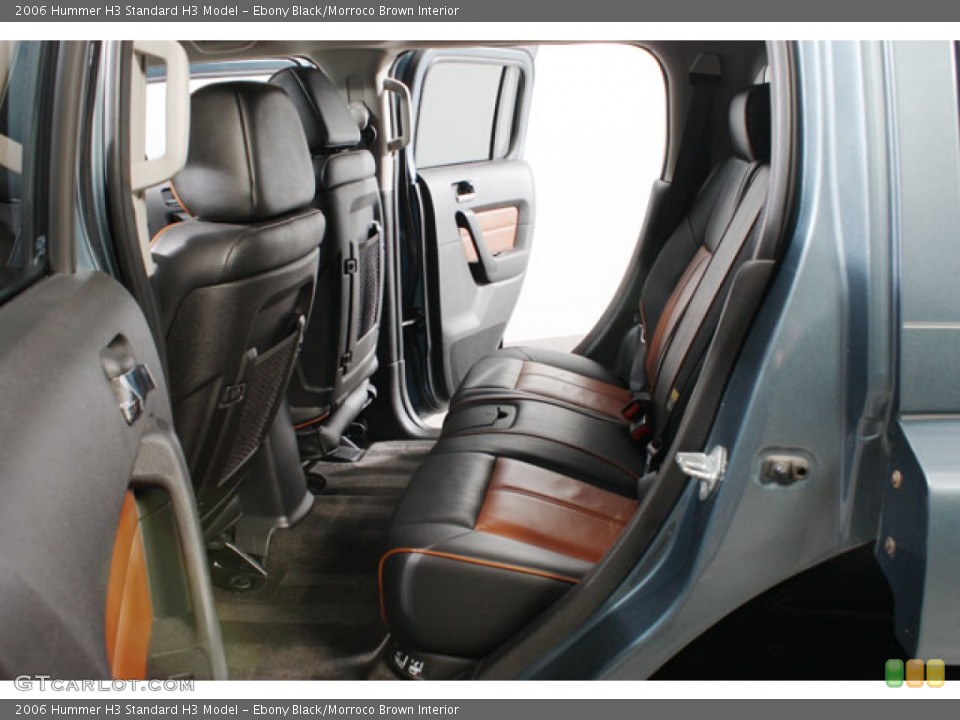 Ebony Black/Morroco Brown Interior Photo for the 2006 Hummer H3  #64074302