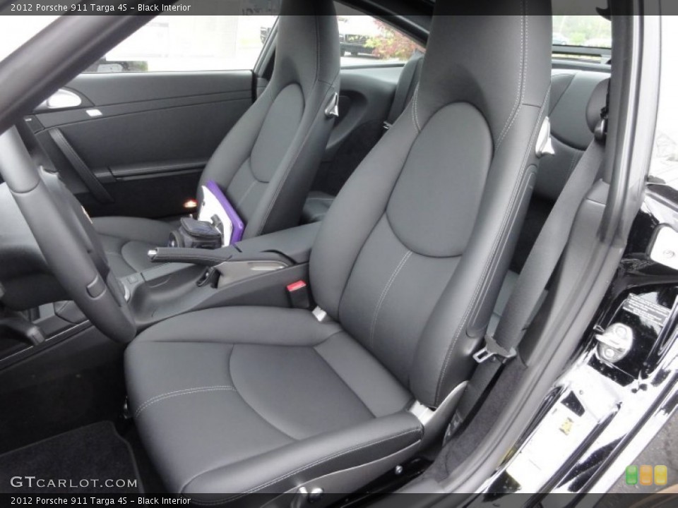 Black Interior Front Seat for the 2012 Porsche 911 Targa 4S #64074610