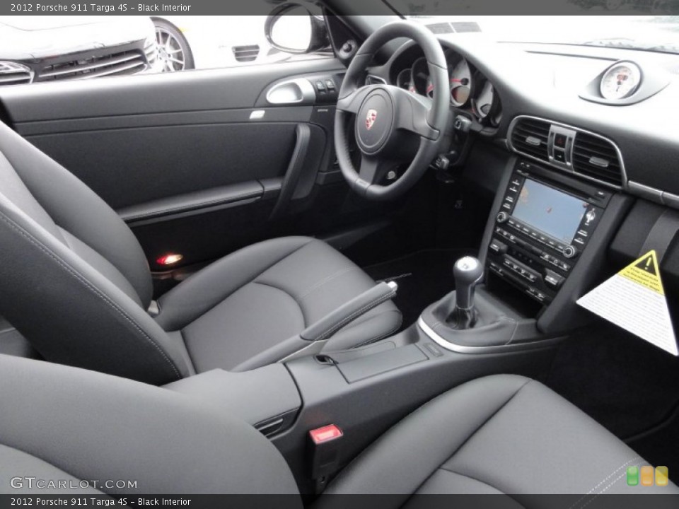 Black Interior Photo for the 2012 Porsche 911 Targa 4S #64074626