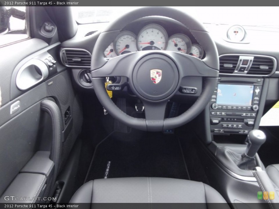 Black Interior Dashboard for the 2012 Porsche 911 Targa 4S #64074714