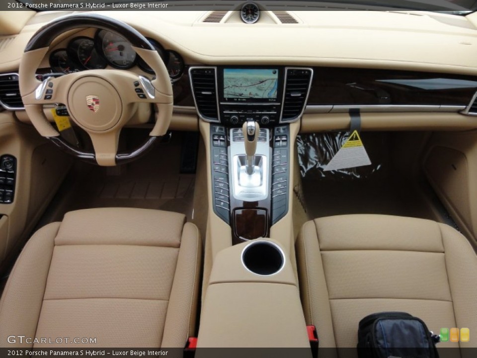 Luxor Beige Interior Dashboard for the 2012 Porsche Panamera S Hybrid #64075010