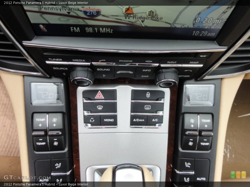 Luxor Beige Interior Controls for the 2012 Porsche Panamera S Hybrid #64075097