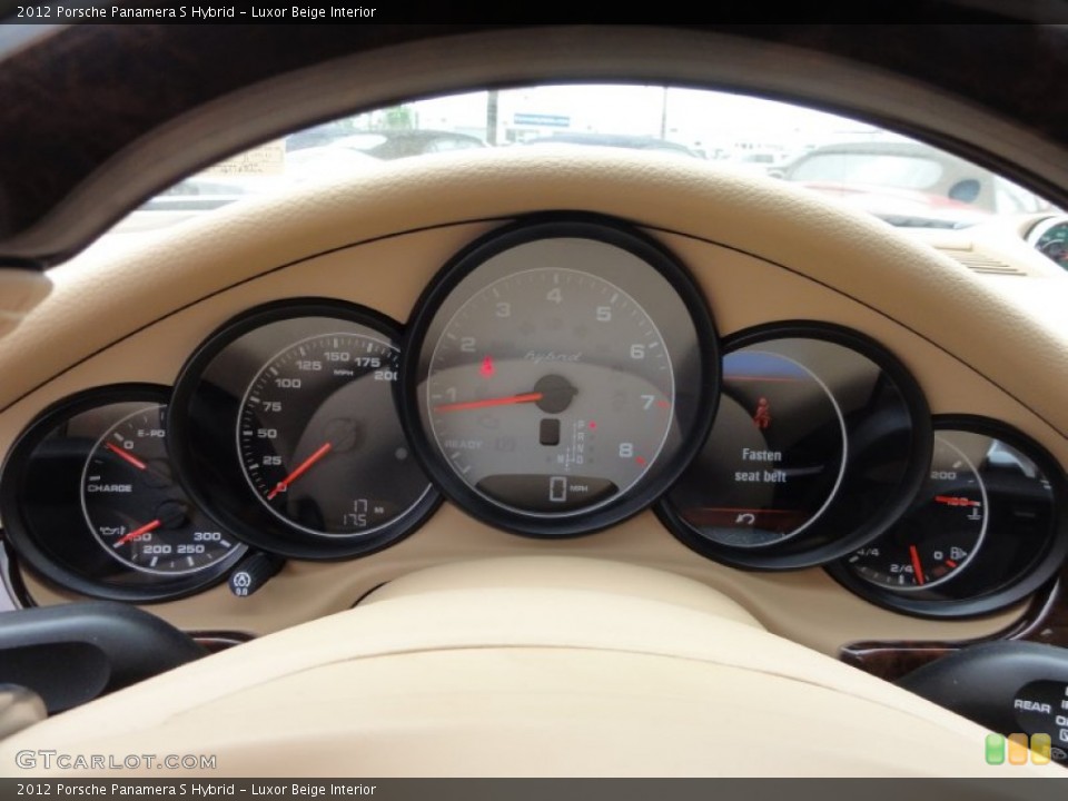Luxor Beige Interior Gauges for the 2012 Porsche Panamera S Hybrid #64075106