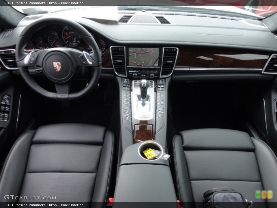 Black Interior Dashboard for the 2011 Porsche Panamera Turbo #64075269