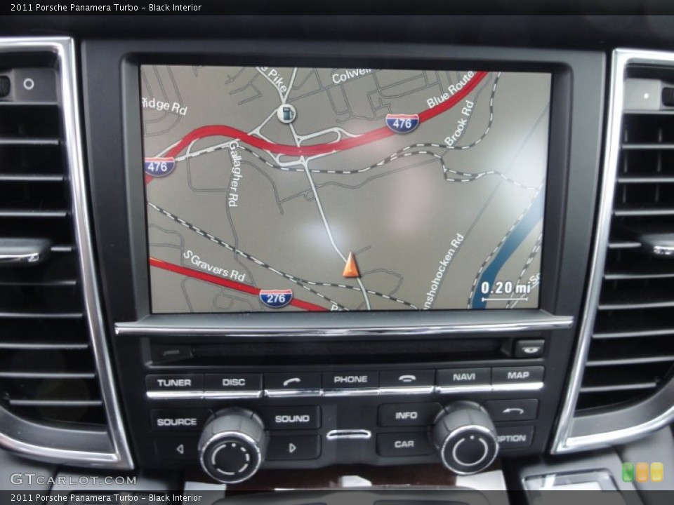 Black Interior Navigation for the 2011 Porsche Panamera Turbo #64075358