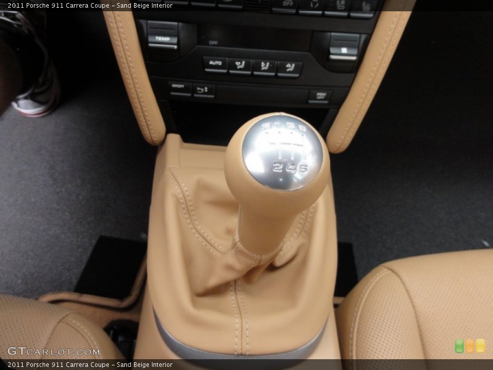 Sand Beige Interior Transmission for the 2011 Porsche 911 Carrera Coupe #64075708