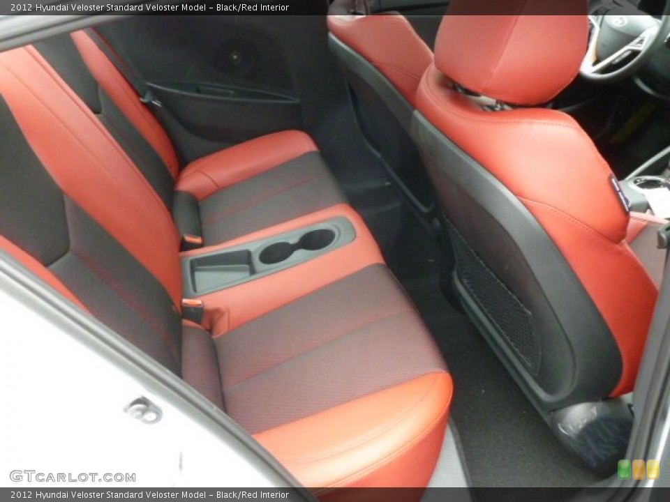 Black/Red Interior Rear Seat for the 2012 Hyundai Veloster  #64078471