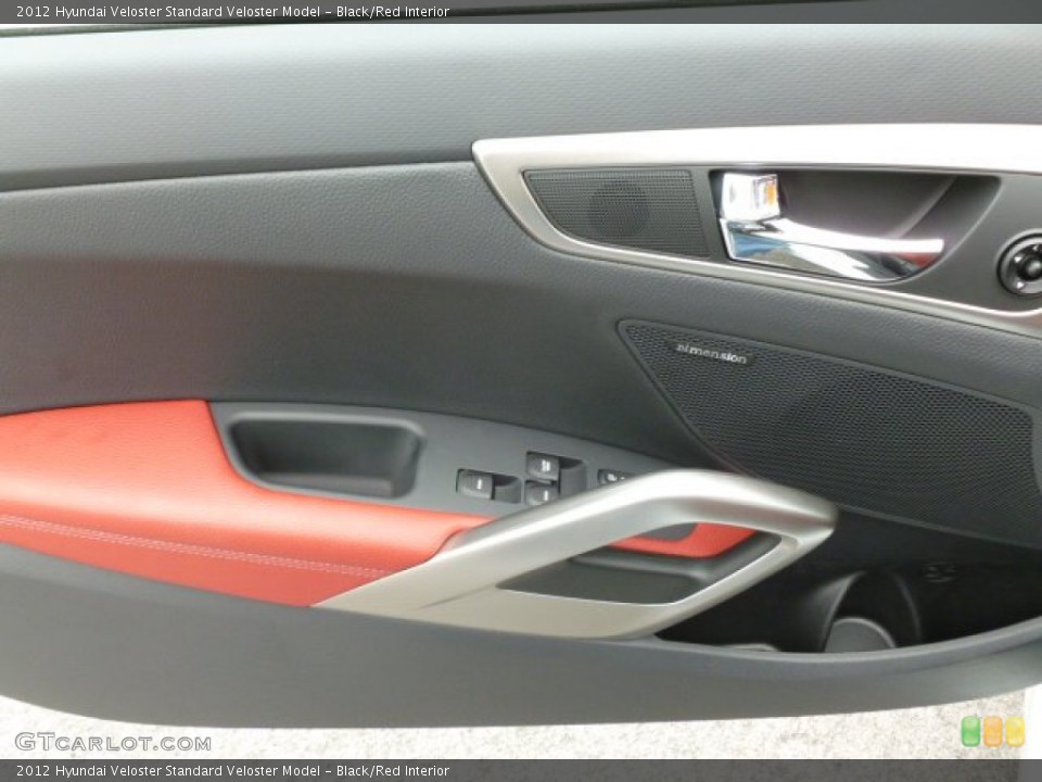 Black/Red Interior Door Panel for the 2012 Hyundai Veloster  #64078503