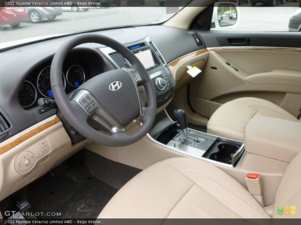 Beige Interior Photo for the 2012 Hyundai Veracruz Limited AWD #64079028