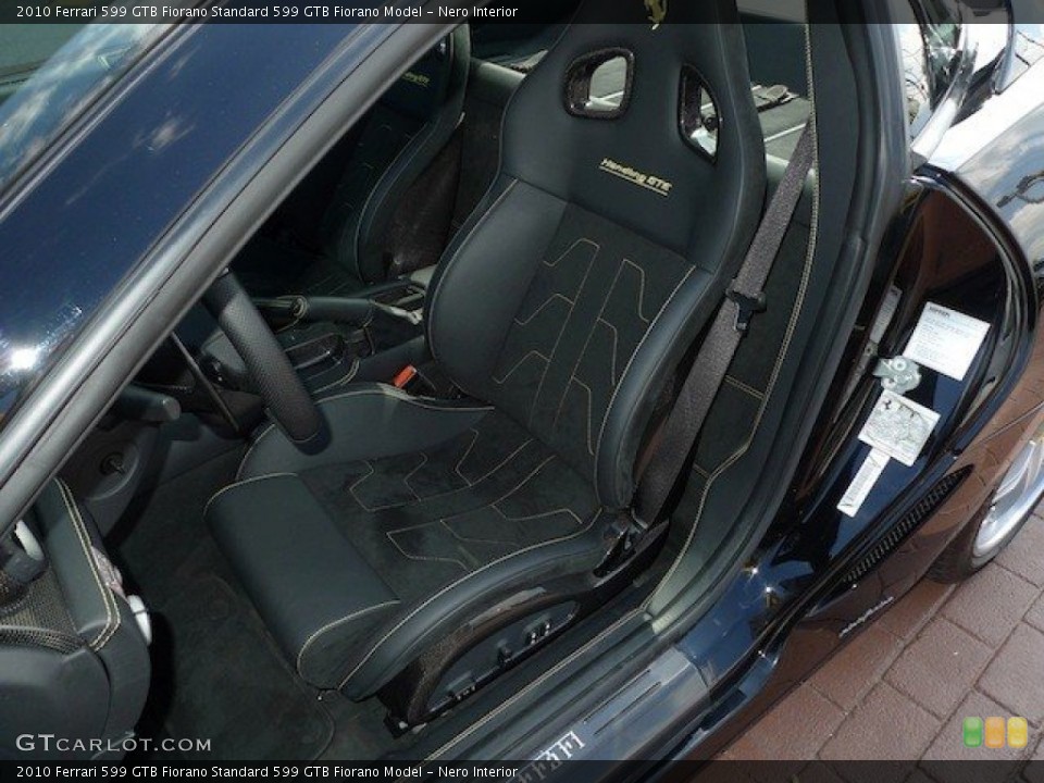 Nero Interior Front Seat for the 2010 Ferrari 599 GTB Fiorano  #64089338