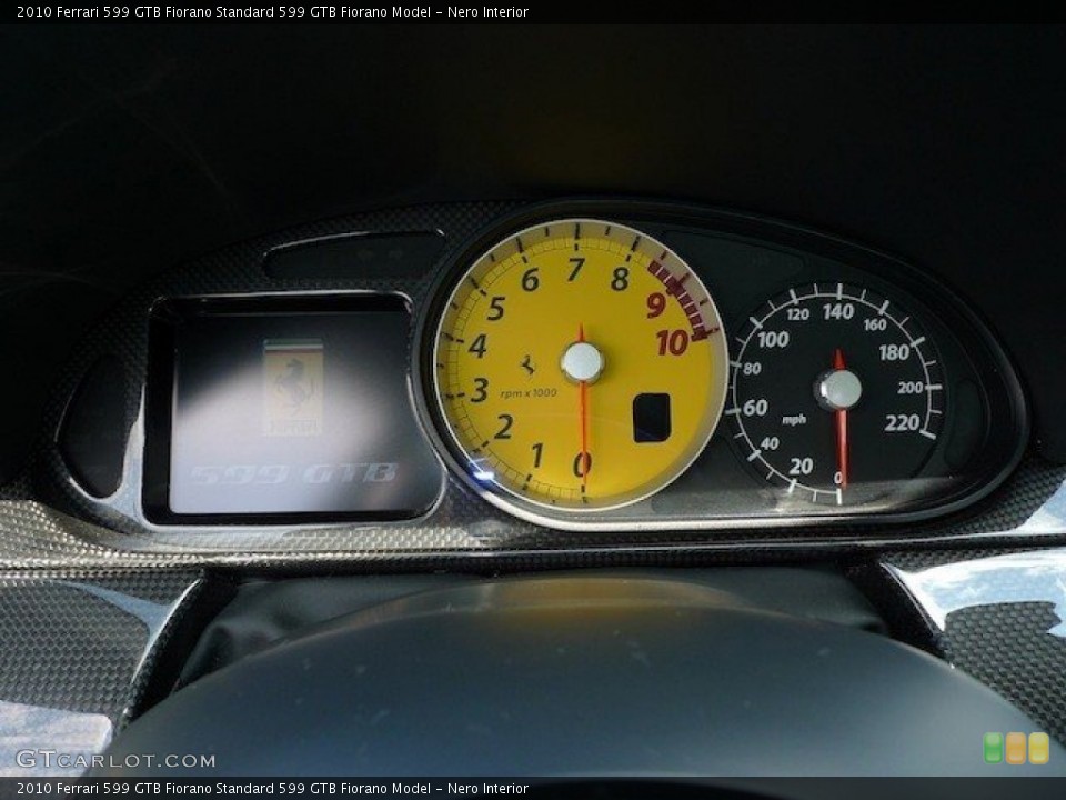 Nero Interior Gauges for the 2010 Ferrari 599 GTB Fiorano  #64089374