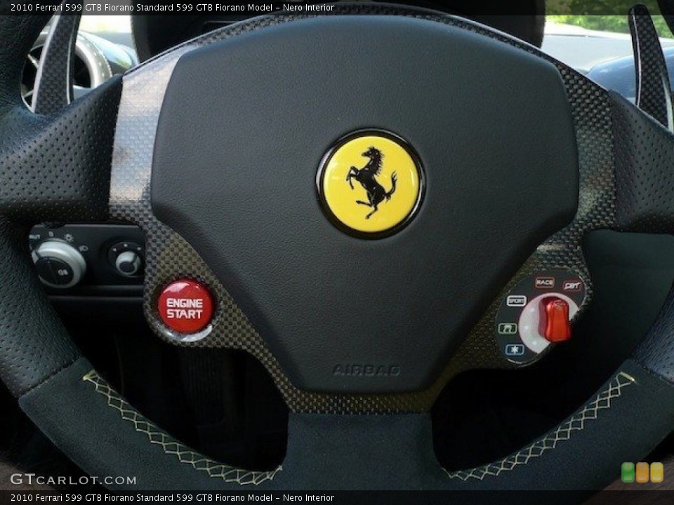 Nero Interior Controls for the 2010 Ferrari 599 GTB Fiorano  #64089383