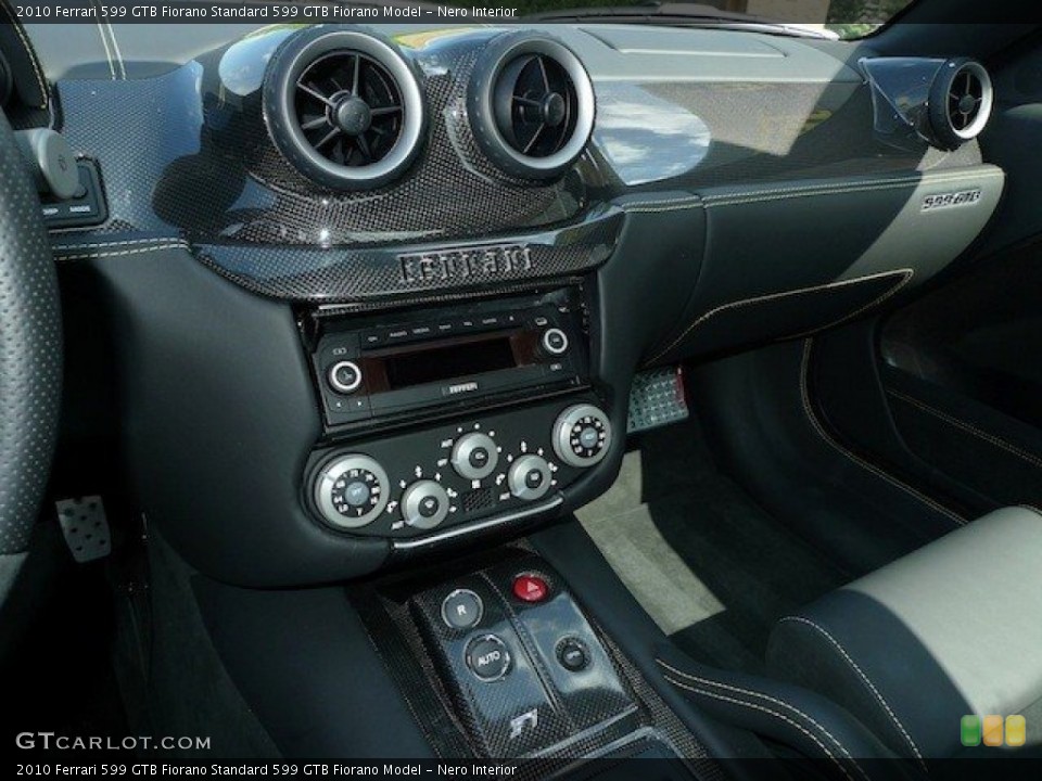 Nero Interior Controls for the 2010 Ferrari 599 GTB Fiorano  #64089392