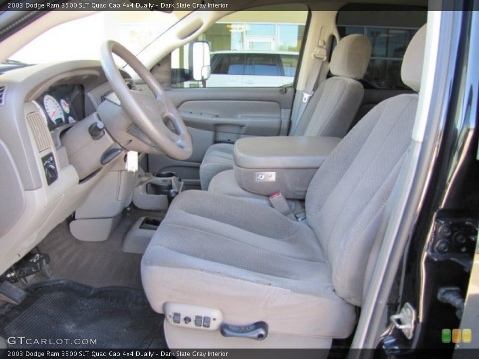 Dark Slate Gray Interior Photo for the 2003 Dodge Ram 3500 SLT Quad Cab 4x4 Dually #64096303