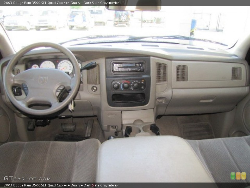 Dark Slate Gray Interior Dashboard for the 2003 Dodge Ram 3500 SLT Quad Cab 4x4 Dually #64096309