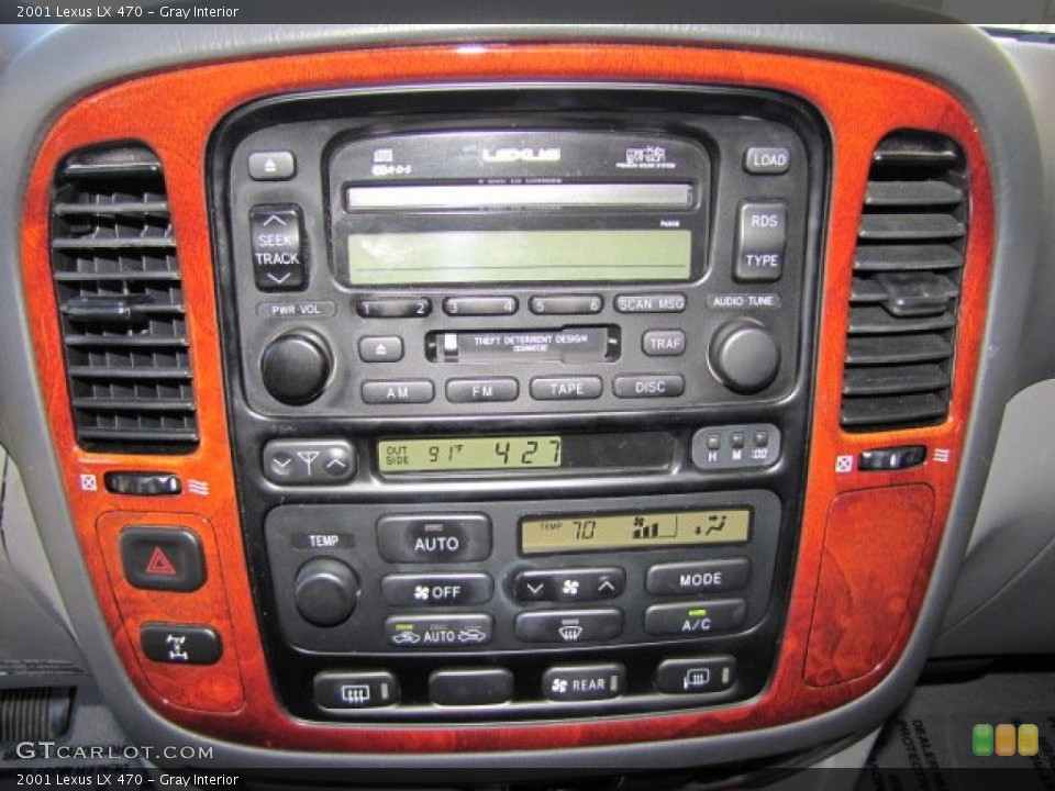 Gray Interior Controls for the 2001 Lexus LX 470 #64096699