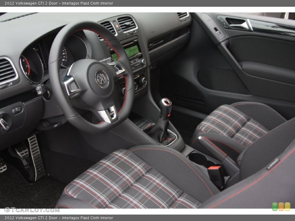Interlagos Plaid Cloth Interior Prime Interior for the 2012 Volkswagen GTI 2 Door #64108502