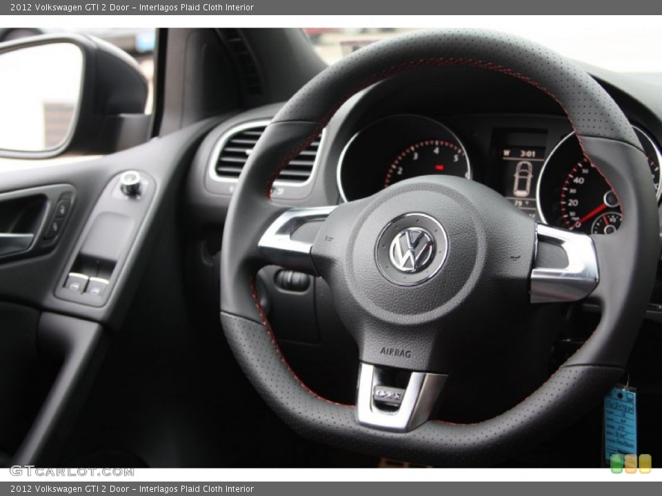 Interlagos Plaid Cloth Interior Steering Wheel for the 2012 Volkswagen GTI 2 Door #64108548