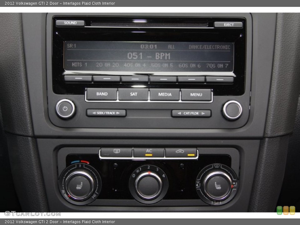 Interlagos Plaid Cloth Interior Audio System for the 2012 Volkswagen GTI 2 Door #64108556