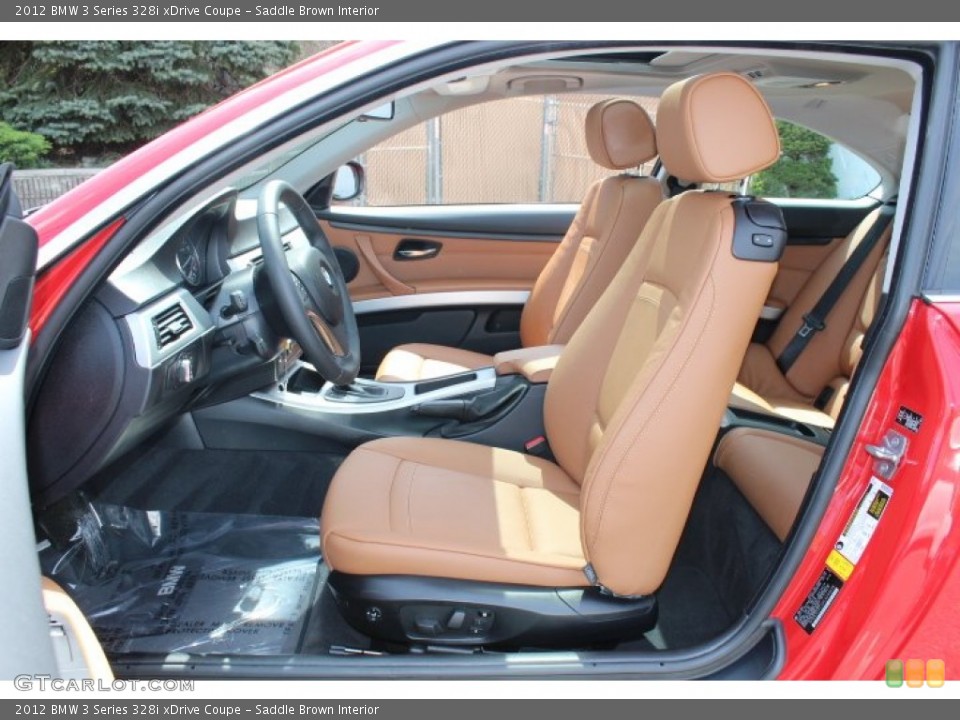Saddle Brown Interior Photo for the 2012 BMW 3 Series 328i xDrive Coupe #64110465