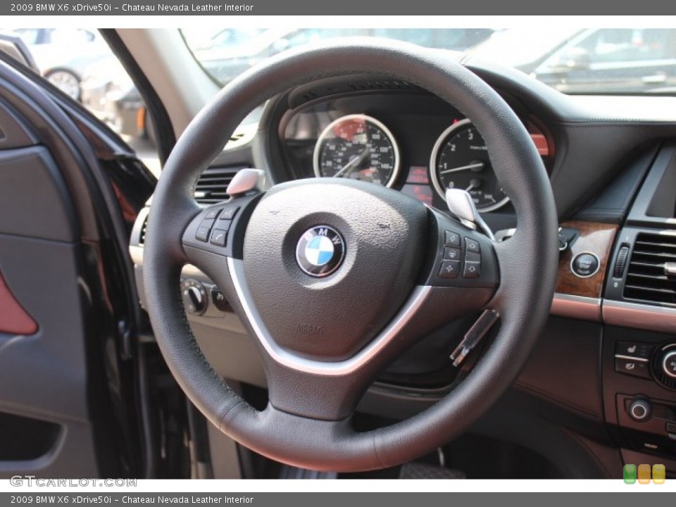 Chateau Nevada Leather Interior Steering Wheel for the 2009 BMW X6 xDrive50i #64111071