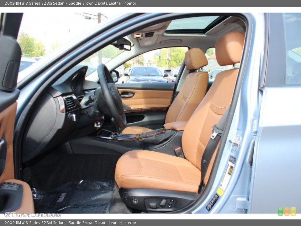 Saddle Brown Dakota Leather Interior Photo for the 2009 BMW 3 Series 328xi Sedan #64111602