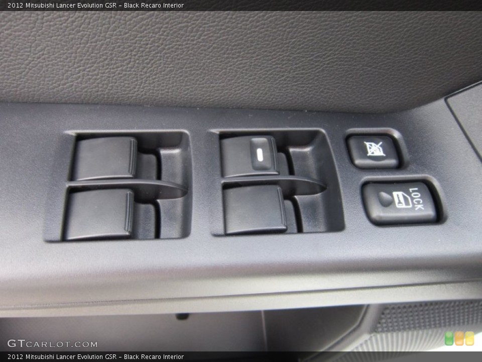 Black Recaro Interior Controls for the 2012 Mitsubishi Lancer Evolution GSR #64111947