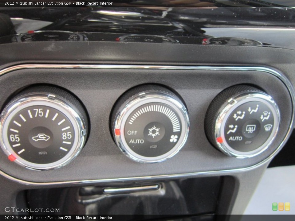 Black Recaro Interior Controls for the 2012 Mitsubishi Lancer Evolution GSR #64111985