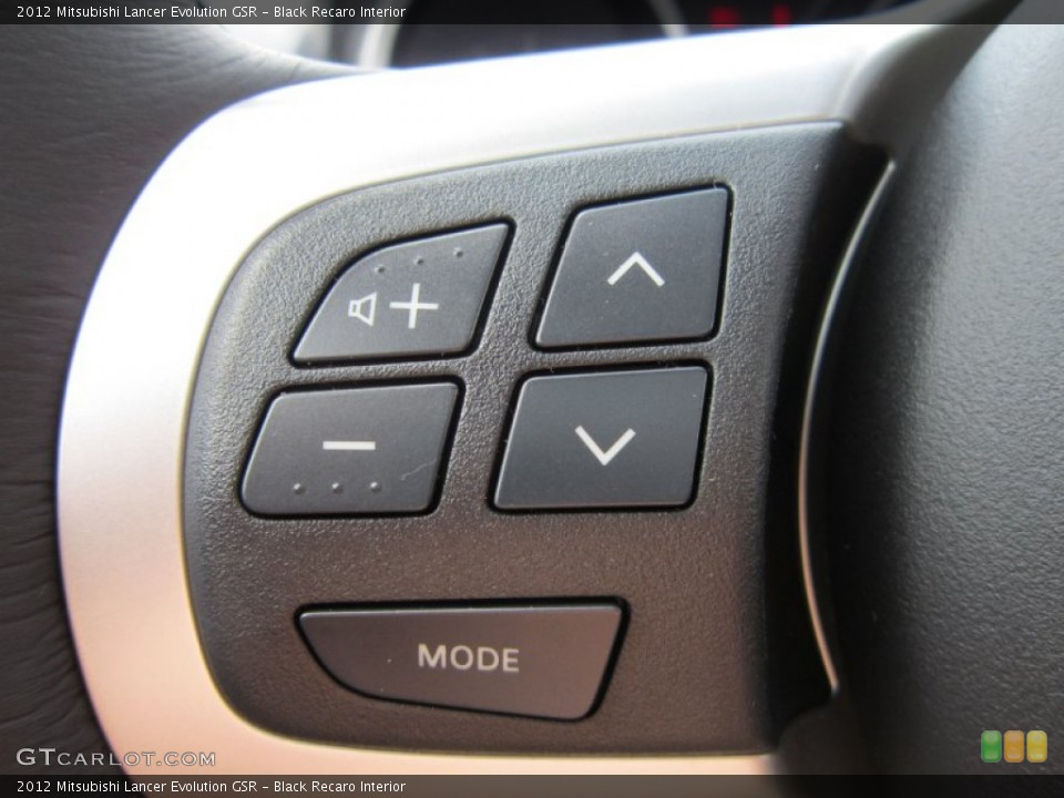 Black Recaro Interior Controls for the 2012 Mitsubishi Lancer Evolution GSR #64112004