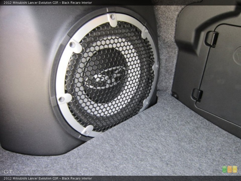 Black Recaro Interior Audio System for the 2012 Mitsubishi Lancer Evolution GSR #64112068