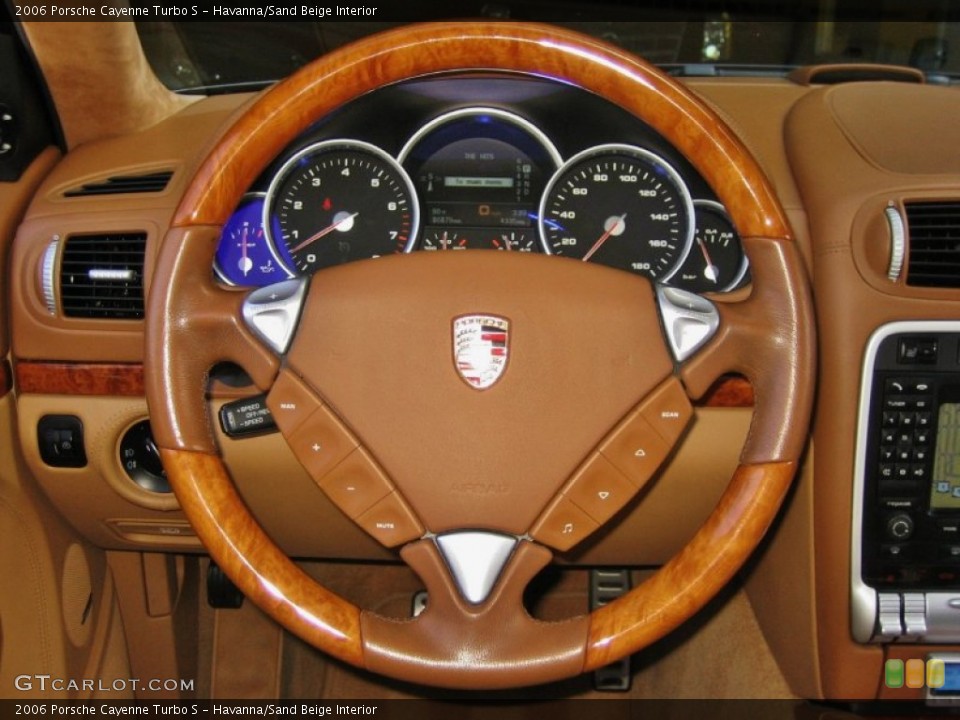 Havanna/Sand Beige Interior Steering Wheel for the 2006 Porsche Cayenne Turbo S #64112546
