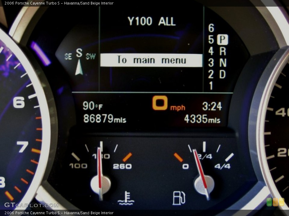 Havanna/Sand Beige Interior Gauges for the 2006 Porsche Cayenne Turbo S #64112562