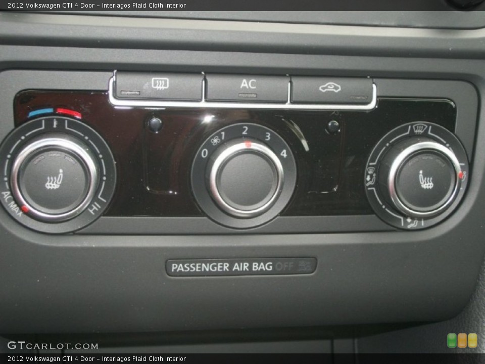 Interlagos Plaid Cloth Interior Controls for the 2012 Volkswagen GTI 4 Door #64115376
