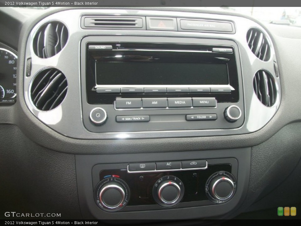 Black Interior Audio System for the 2012 Volkswagen Tiguan S 4Motion #64115902
