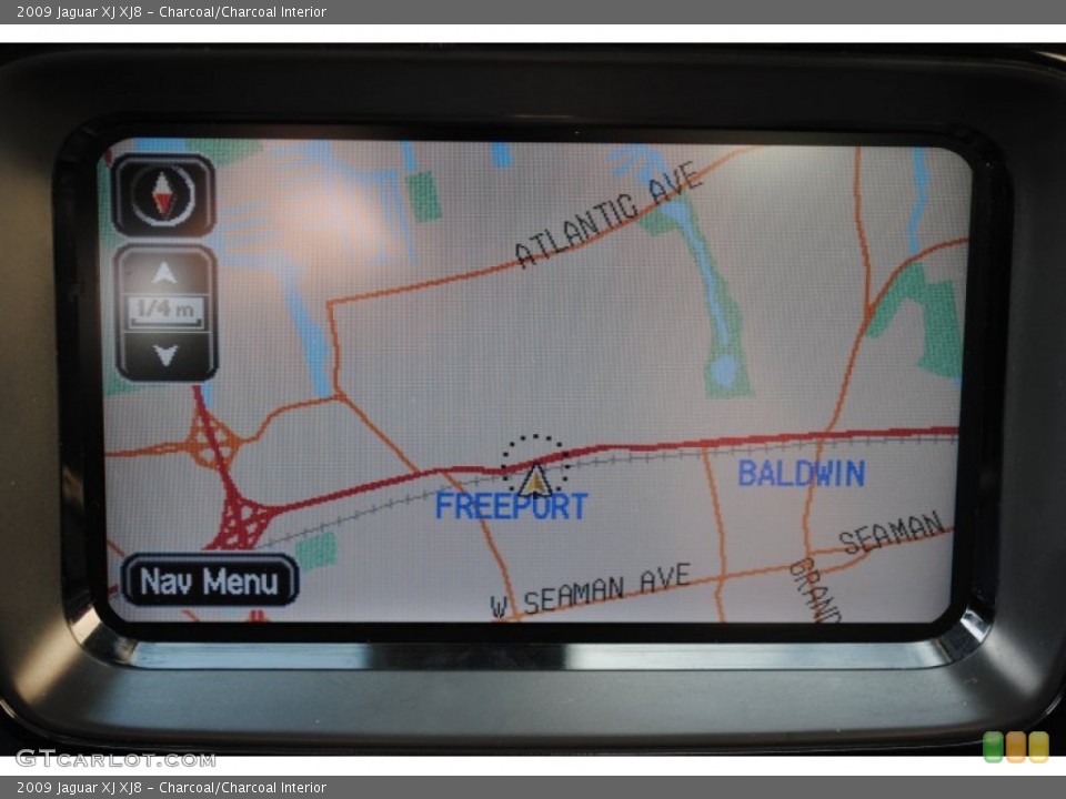Charcoal/Charcoal Interior Navigation for the 2009 Jaguar XJ XJ8 #64121602