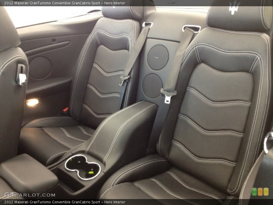 Nero Interior Rear Seat for the 2012 Maserati GranTurismo Convertible GranCabrio Sport #64122060