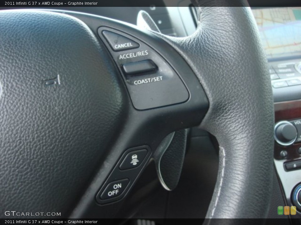 Graphite Interior Controls for the 2011 Infiniti G 37 x AWD Coupe #64131265