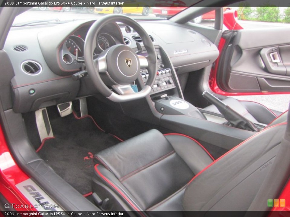 Nero Perseus 2009 Lamborghini Gallardo Interiors