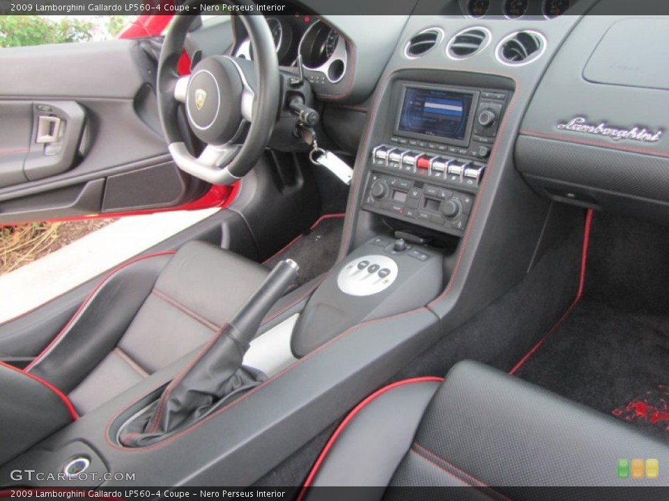 Nero Perseus Interior Controls for the 2009 Lamborghini Gallardo LP560-4 Coupe #64134915