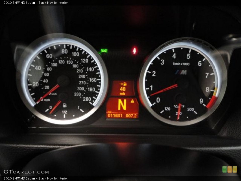 Black Novillo Interior Gauges for the 2010 BMW M3 Sedan #64136677