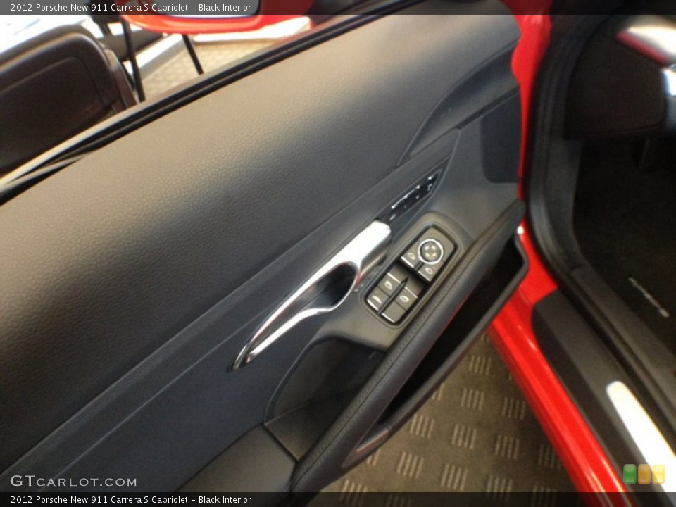 Black Interior Controls for the 2012 Porsche New 911 Carrera S Cabriolet #64138336