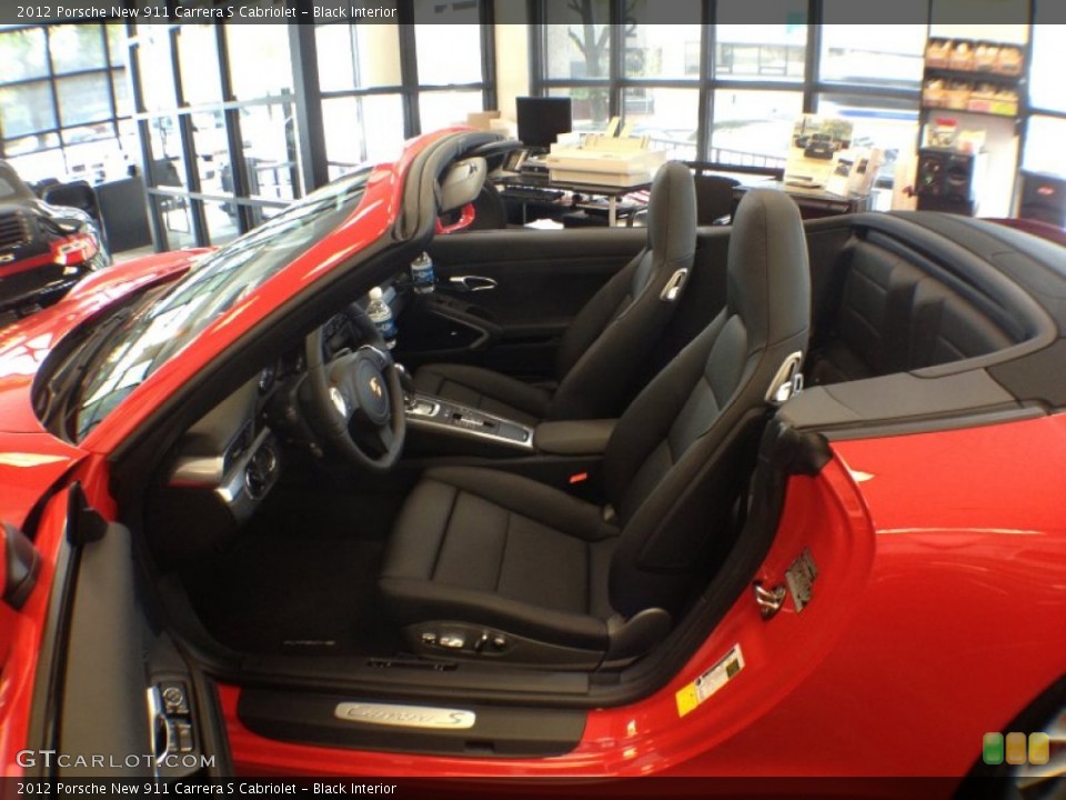 Black Interior Photo for the 2012 Porsche New 911 Carrera S Cabriolet #64138348