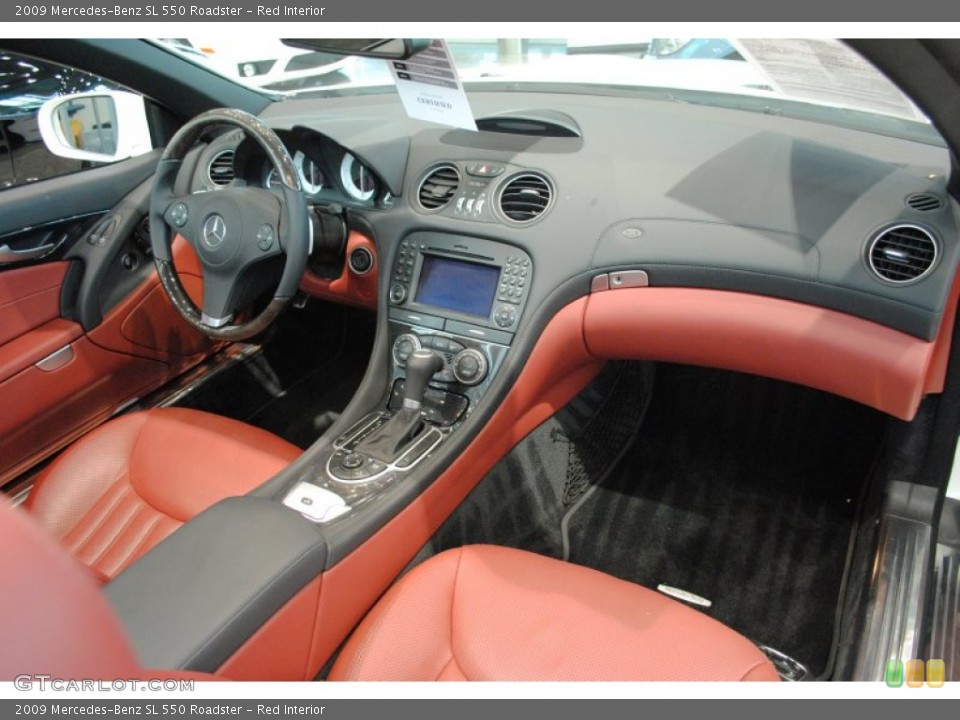 Red Interior Dashboard for the 2009 Mercedes-Benz SL 550 Roadster #64150212