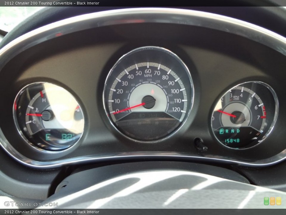 Black Interior Gauges for the 2012 Chrysler 200 Touring Convertible #64151805